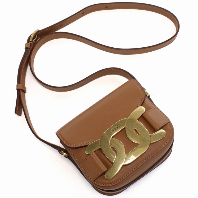 ⭐極美品⭐TOD'S ホーボー ショルダーバッグ シボ革 ブラウン TOD'S（トッズ） バッグ レディース ショルダーバッグ Di BAG HOBO