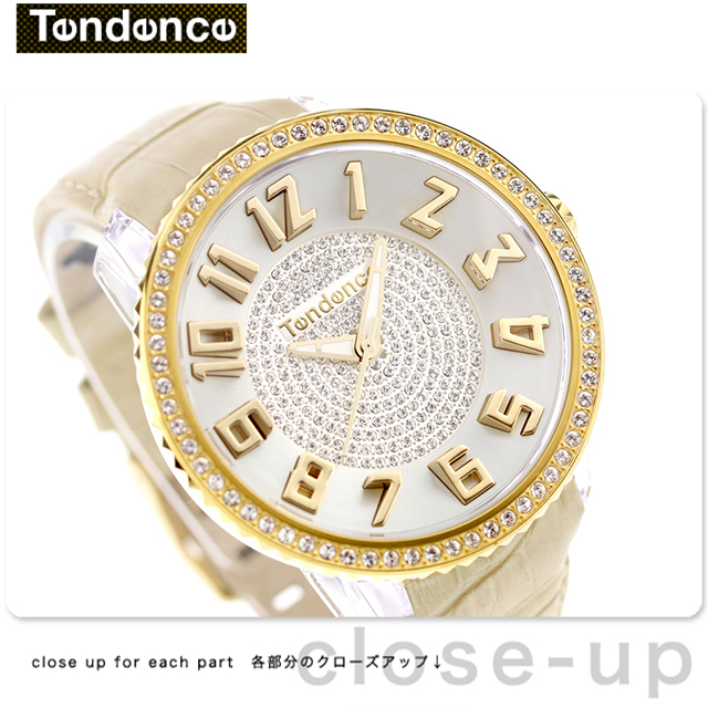 テンデンス グラム 47 クリスタル クオーツ TY430143 腕時計 ブランド レディース