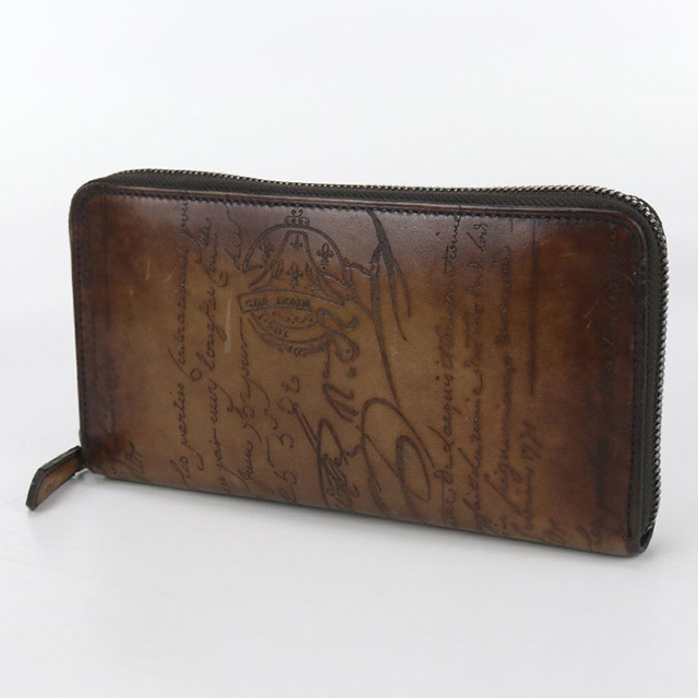 BERLUTI ベルルッティ 正規店購入 長財布 レザーラウンドファスナー Berluti（ベルルッティ） 中古 長財布ラウンドファスナー メンズ
