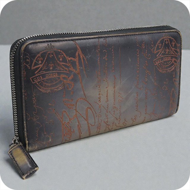 極美品　Berluti 名作イタウバ　イタウバ ラウンドジップ長財布 極美品 Berluti 名作イタウバ イタウバ ラウンドジップ長財布
