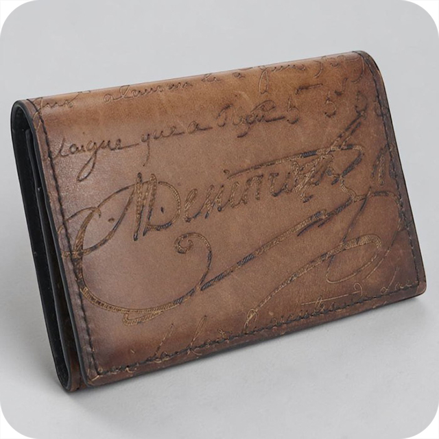 【美品】ベルルッティ　Berluti インヴィア フラップ　名刺入れ Berluti（ベルルッティ） 中古 名刺入れ メンズ ブランド インブイア