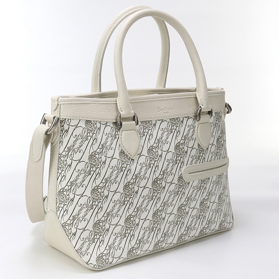 中古良品Berluti ベルルッティ トートバッグ トゥジュール XS トワル・マルブフ メンズ ホワイト Berluti（ベルルッティ） 中古 トートバッグ メンズ ブランド トワル