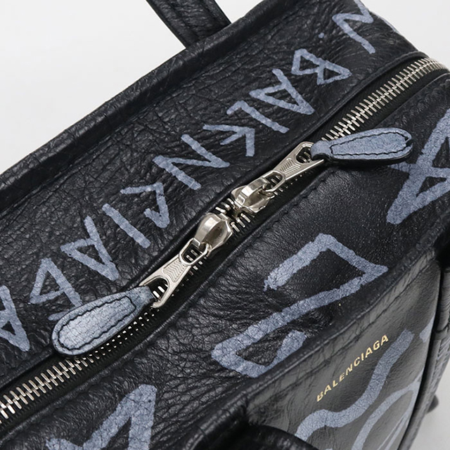 バレンシアガ BALENCIAGA スモール グラフィティ トートバッグ 2WAYバッグ レザー 黒 【66585】 バレンシアガ BALENCIAGA スモール グラフィティ トートバッグ 2WAY