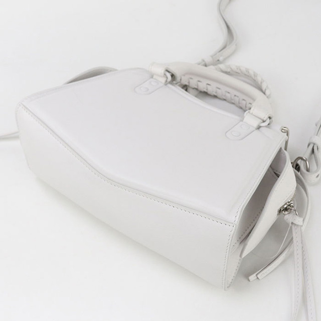 本物 バレンシアガ BALENCIAGA ネオ クラシック シティ ミニ 2WAY ショルダーバッグ ハンドバッグ ポシェット ホワイト 638524 バッグ 中古 BALENCIAGA（バレンシアガ） ネオ クラシックシティ ミニ ハンドバッグ