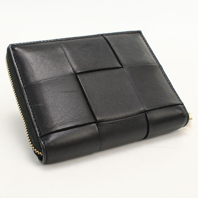 Bottega Veneta ブラック二つ折り財布 BOTTEGA VENETA（ボッテガ・ヴェネタ） 中古 二つ折り財布 二折財布