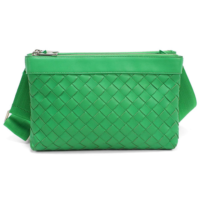 ボッテガヴェネタ✨イントレチャート ビジネスバッグ 本革 A4 オリーブグリーン BOTTEGA VENETA（ボッテガ・ヴェネタ） 中古 斜め掛け ショルダー