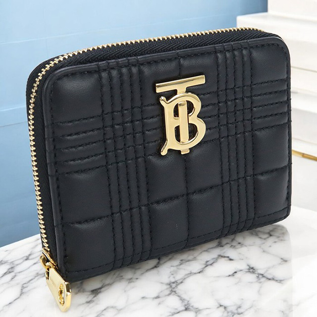 貴重美品箱付きBURBERRYバーバリー 小銭入れ有レディースレザーふた型長財布 BURBERRY（バーバリー） 中古 小銭入れ レディース ブランド ローラ