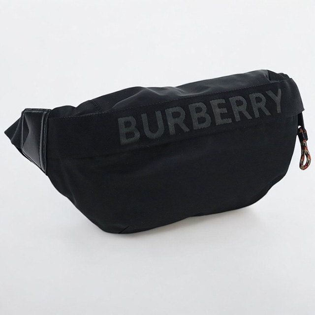 【未使用級】バーバリー ベルトバッグ ボディバッグ ブラック ユニセックス BURBERRY 中古 バーバリー ボディバッグ メンズ ブランド ベルト