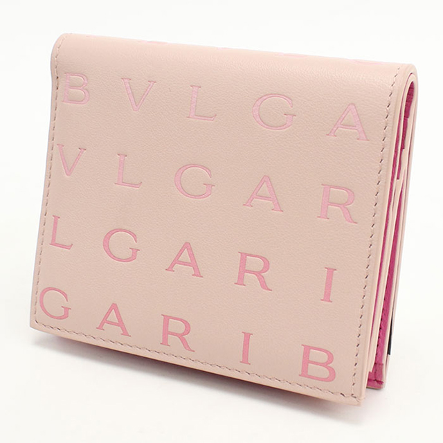 中古 ブルガリ 二つ折り財布 レディース ブランド BVLGARI ロゴマニア