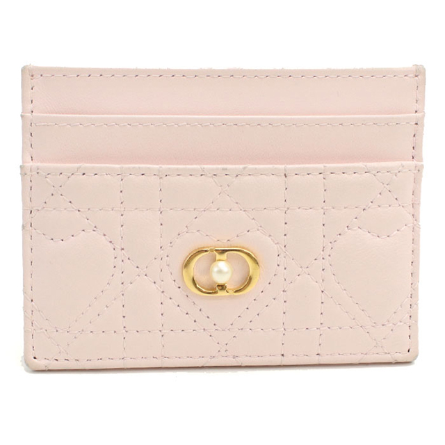 【中古】 Christian Dior クリスチャン・ディオール  Lady Dior Cosmos ジップ カードホルダー カードケース ケース コンパクト財布 ピンク レディース26002738 SA 日本限定☆【DIOR】Lady Dior Cosmos ジップ カードホルダー (Dior