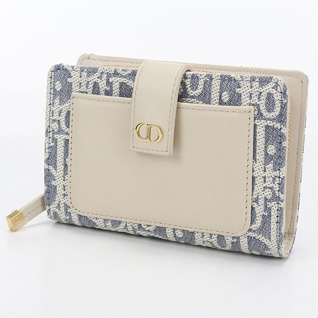 早い者勝ち！正規品　DIOR 三つ折り財布　ベージュ　極美品　モンテーニュ　ロゴ Christian Dior（クリスチャン・ディオール） DIOR ディオール 三