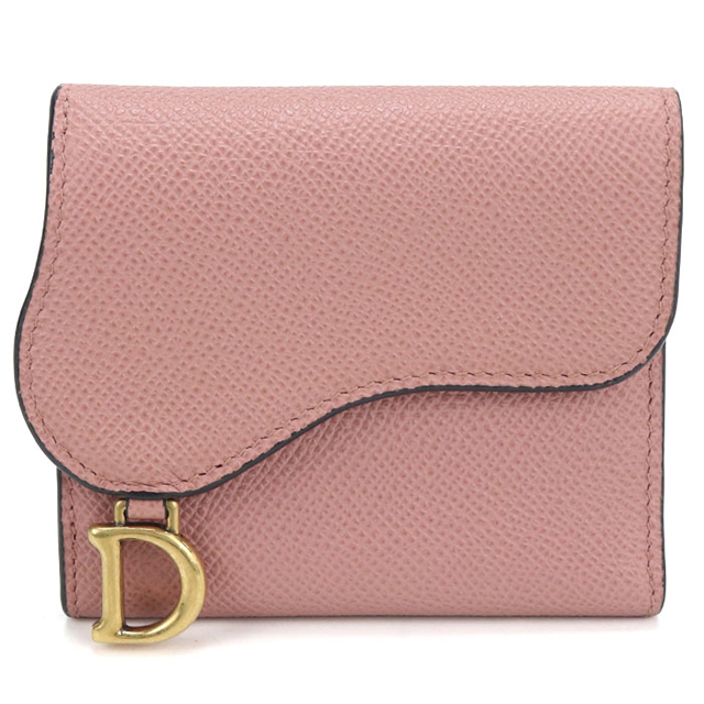 極美品✨Dior オブリーク ロータス サドル ウォレット 三つ折り財布 Christian Dior（クリスチャン・ディオール） 中古 ディオール 三