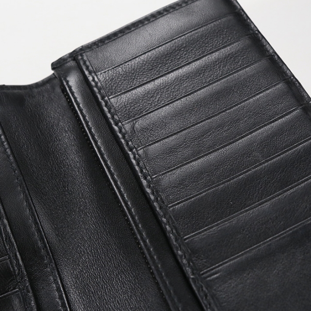 ディオール Dior 財布 メンズ 2OBBC002YSE_H03E ディオール　オブリーク ２つ折りロングウォレット Christian Dior（クリスチャン・ディオール） 中古 ディオール 長財布