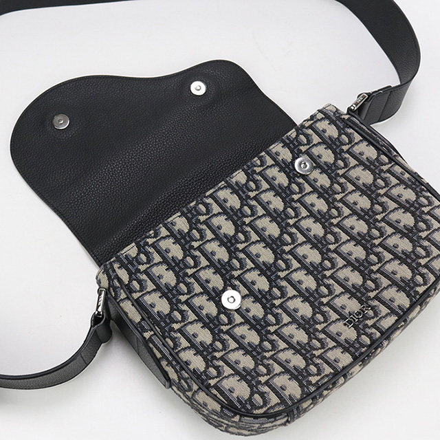 クリスチャン・ディオール Christian Dior オブリーミニサドルバッグ MU0060 ネイビー/GD金具 キャンバス レディース |  中古ブランドリユースショップ OKURA(おお蔵)