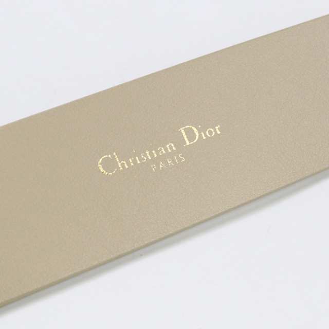 【送料無料】Christian Dior　ベルト　ベージュ　レディース DIOR | Saddle リバーシブルベルト 20mm スムースカーフスキン
