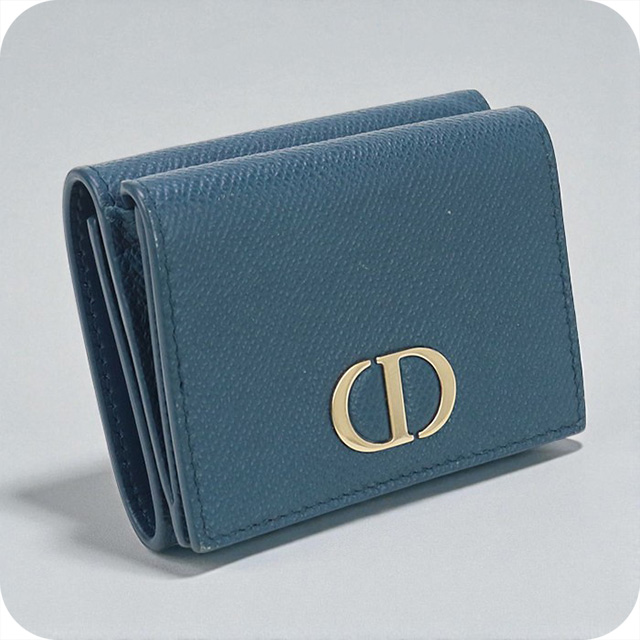 【新品】DIOR ディオール カロ グリシンウォレット 三つ折り財布 完売モデル 新品】DIOR ディオール カロ グリシンウォレット 三つ折り財布
