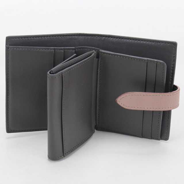 美品　CELINE グレー 二つ折り財布 CELINE（セリーヌ） 中古 二つ折り財布 レディース ブランド
