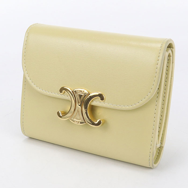 m*.様 セリーヌ　財布　イエロー 三つ折り CELINE（セリーヌ） CELINE 3つ折り財布 小銭入れ付き イエロー