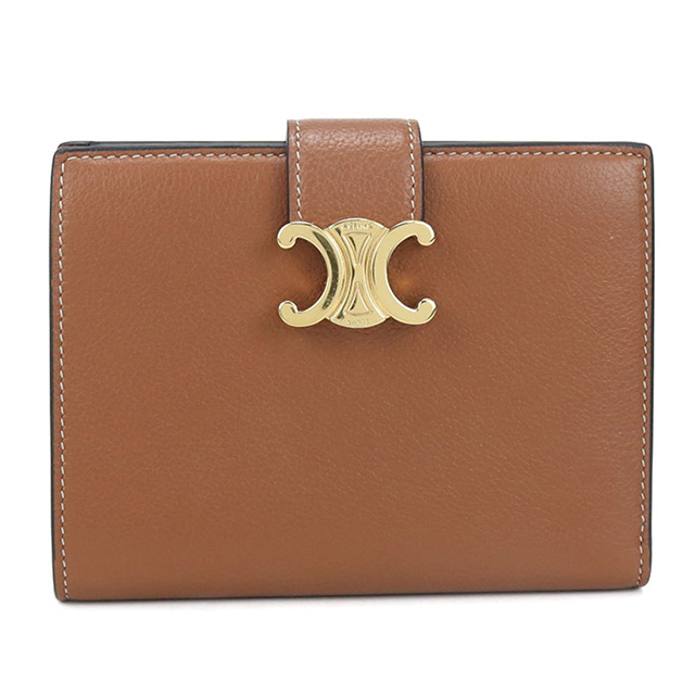 CELINE♡ミディアム二つ折りウォレット　限定色 品よく優雅♪】CELINE ミディアム ストラップウォレット ニノ (CELINE 小物