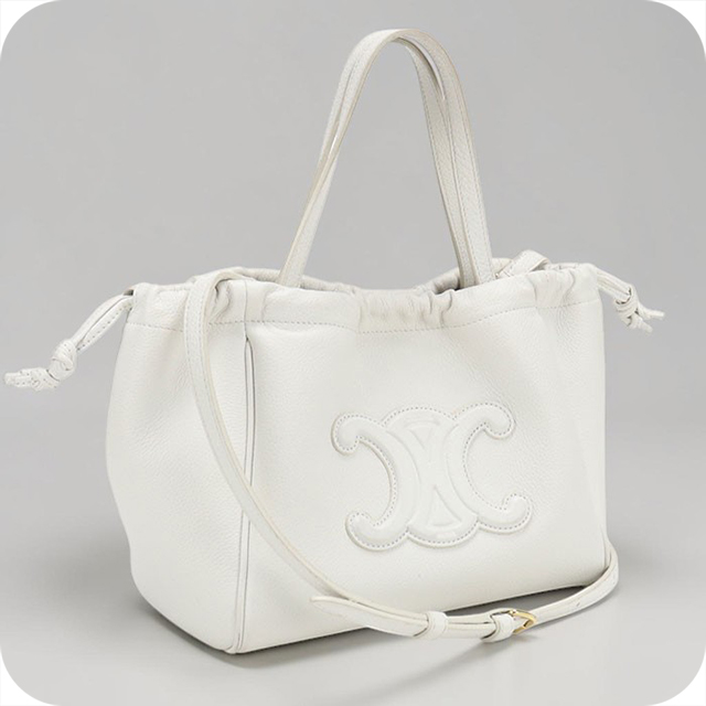 セリーヌ　バッグ　ホワイト　チェーンバック CELINE（セリーヌ） 中古 ハンドバッグ レディース ブランド