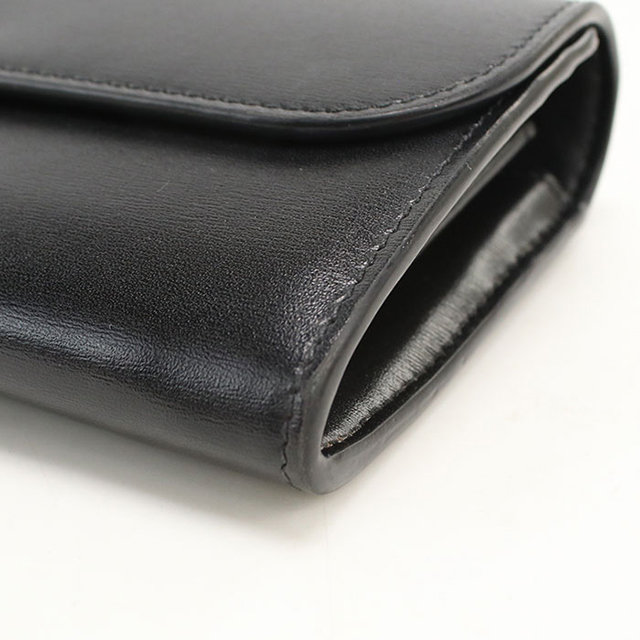 さとゆう　未使用級 CELINE セリーヌ 長財布 二つ折り レザー ユニ CELINE（セリーヌ） 中古 長財布 ニつ折り小銭入付き レディース