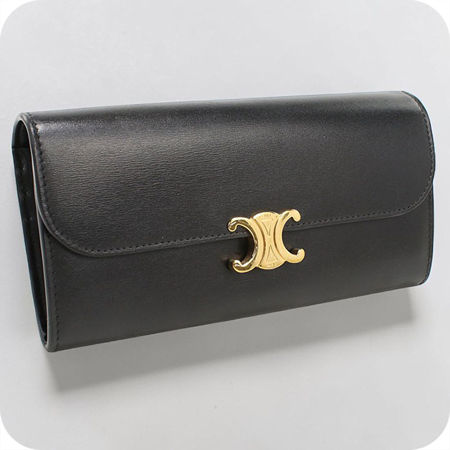 CELINE（セリーヌ） 中古 長財布 ニつ折り小銭入付き レディース