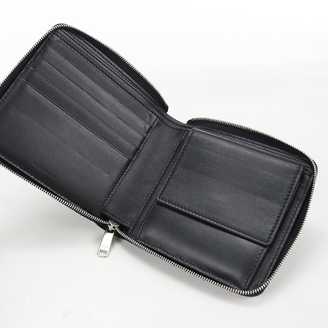 CELINE（セリーヌ） 中古 ラウンドファスナー折財布 メンズ ブランド
