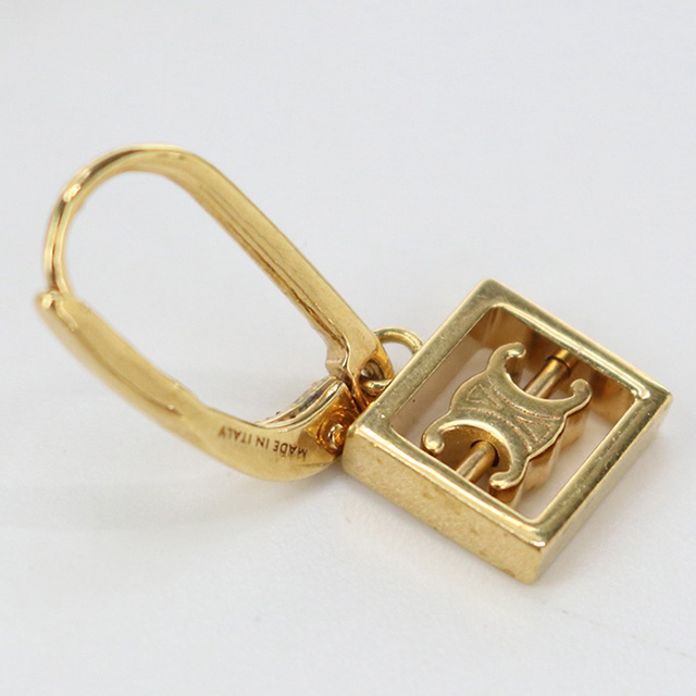 CELINE 中古 セリーヌ ピアス レディース ブランド ゴールド