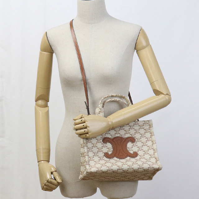 *新作*【CELINE】プリントキャンバス トライアングルバッグ CELINE セリーヌ トライアングル トリオンフ キャンバスバッグ