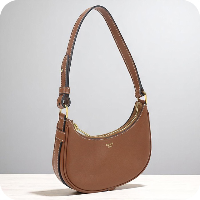 CELINE ブラウン ミニハンドバッグ　レア ブラウンレザー ハンドバッグ 小型 ヴィンテージ 日本直送 名牌中古包