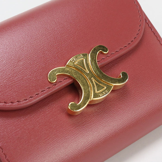 【10/5まで値下げ中】セリーヌ　トリオンフ　三つ折り財布 CELINE（セリーヌ） 財布 三つ折り財布 スモール フラップウォレット