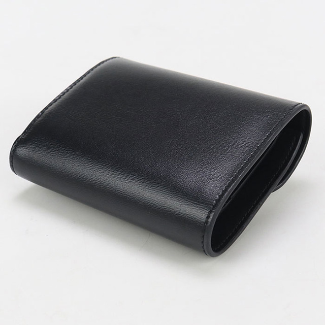 【極美品】CELINE スモールフラップウォレット　三つ折り財布　黒 CELINE（セリーヌ） 三つ折り財布 スモール フラップウォレット