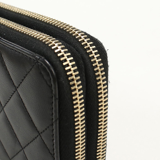 CHANEL（シャネル） 中古 長財布ラウンドファスナー レディース