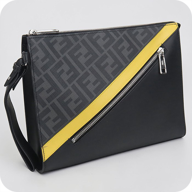 vintage FENDI フェンディ　ベルベットクラッチバッグ FENDI（フェンディ） 中古 クラッチバッグ メンズ ブランド