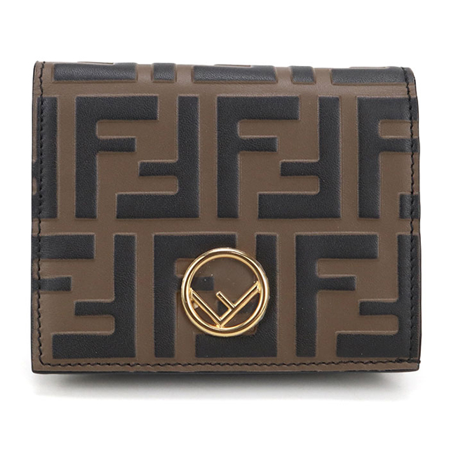 フェンディ FENDI エフイズ 8M0420 スモールウォレット 2つ折り財布 レディース 送料無料 【中古】 FENDI（フェンディ） 中古 二つ折り財布 レディース ブランド エフ