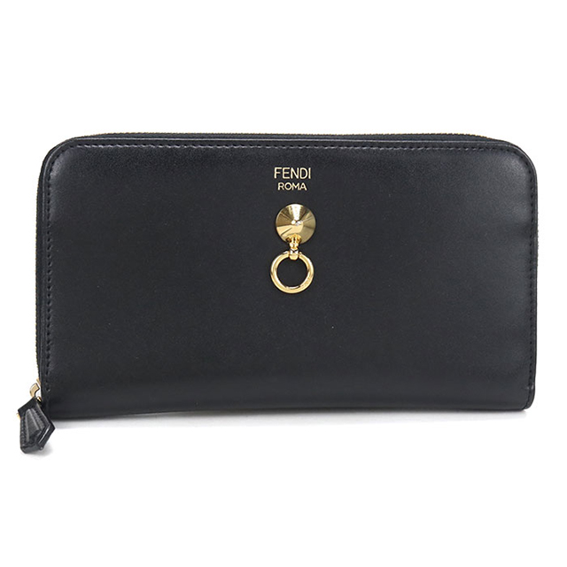フェンディ 8M0299 レザー ラウンドファスナー 長財布 FENDI 大人気 FENDI（フェンディ） 中古 長財布ラウンドファスナー レディース
