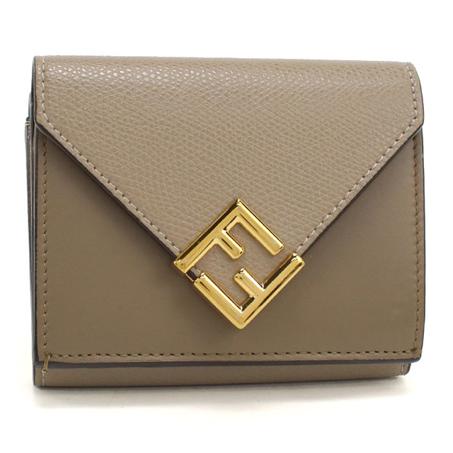 中古 フェンディ 三つ折り財布 三折財布 レディース ブランド FENDI FF