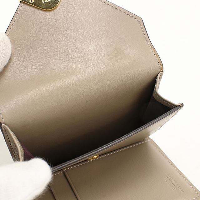 中古 フェンディ 三つ折り財布 三折財布 レディース ブランド FENDI FF