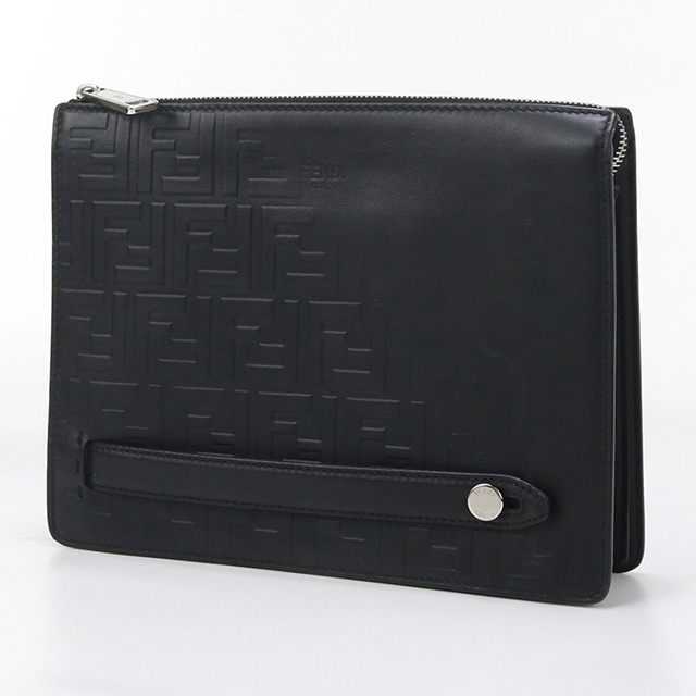 FENDI フェンディ　メッシュ クラッチバッグ　ブラック usdfe85848011-1c.jpg