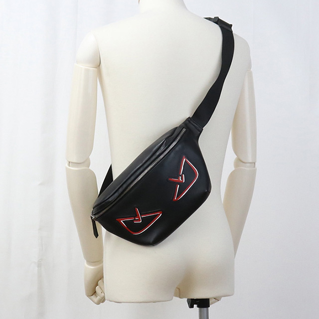 中古 フェンディ ボディバッグ メンズ ブランド FENDI モンスター