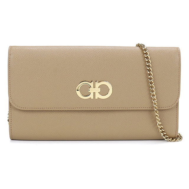 Ferragamo フェラガモ ブラウン チェーンバッグ FERRAGAMO（フェラガモ） 中古 ショルダーバッグ レディース ブランド