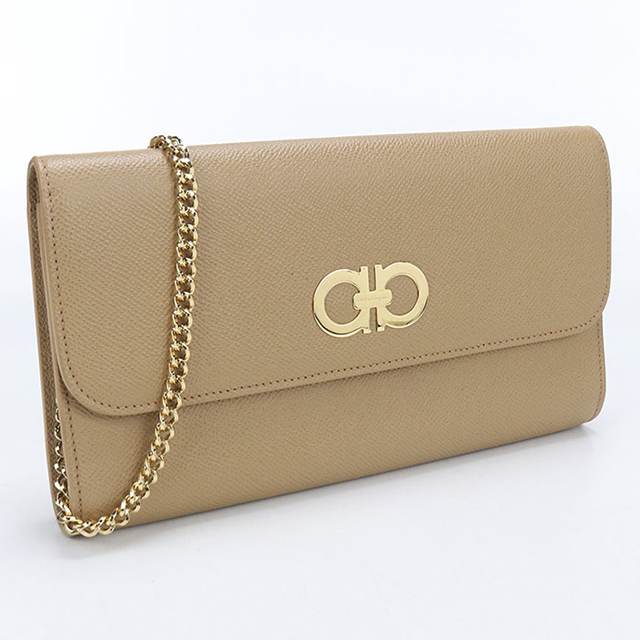 Ferragamo フェラガモ ブラウン チェーンバッグ FERRAGAMO（フェラガモ） 中古 ショルダーバッグ レディース ブランド