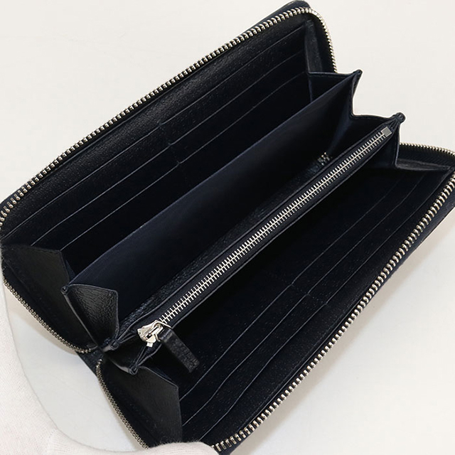 美品/現行✨グッチ 長財布 ラウンドファスナー オフィディア 紺 706844 GUCCI（グッチ） 中古 長財布ラウンドファスナー メンズ ブランド