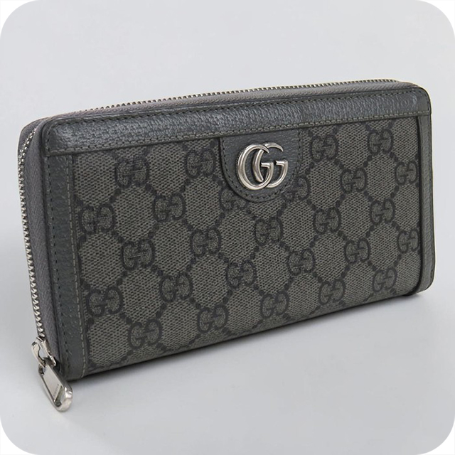 GUCCI（グッチ） 中古 長財布ラウンドファスナー メンズ ブランド