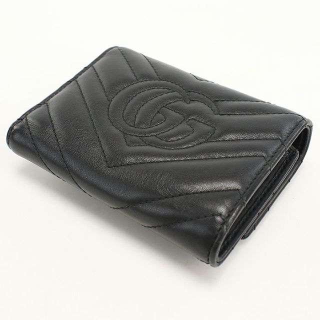 GUCCI（グッチ） 中古 三つ折り財布 コンパクト 三折財布 レディース