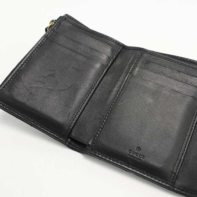 GUCCI（グッチ） 中古 三つ折り財布 コンパクト 三折財布 レディース