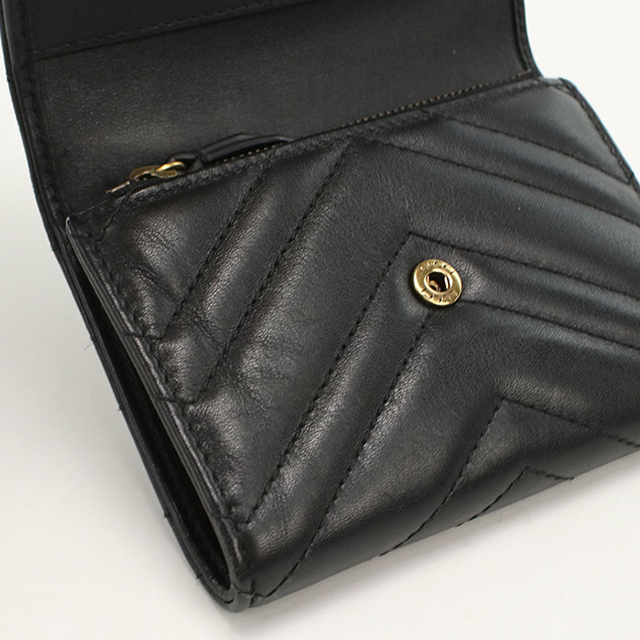 GUCCI（グッチ） 中古 三つ折り財布 コンパクト 三折財布 レディース