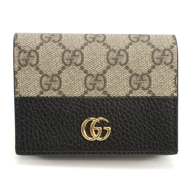 【美品】GUCCI GGスプリーム ミニ ケース財布 未使用品 GUCCI（グッチ） 中古 二つ折り財布 コンパクト レディース ブランド