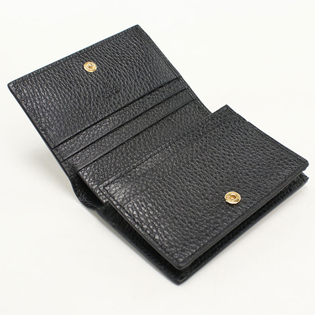 ※6/10まで限定価格※[未使用級]グッチ 二つ折り財布 ブラック スプリーム GUCCI（グッチ） 中古 二つ折り財布 コンパクト レディース ブランド