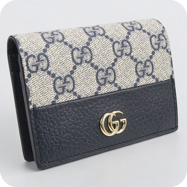 グッチ ラジャ 二つ折り財布 レザー 573790 レディース GUCCI  中古 GUCCI（グッチ） ラジャ 二つ折り財布 レザー 573790 レディース 中古